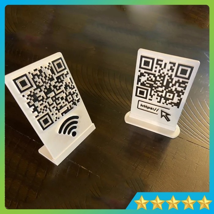 Standing QR Code QRIS Barcode Pembayaran