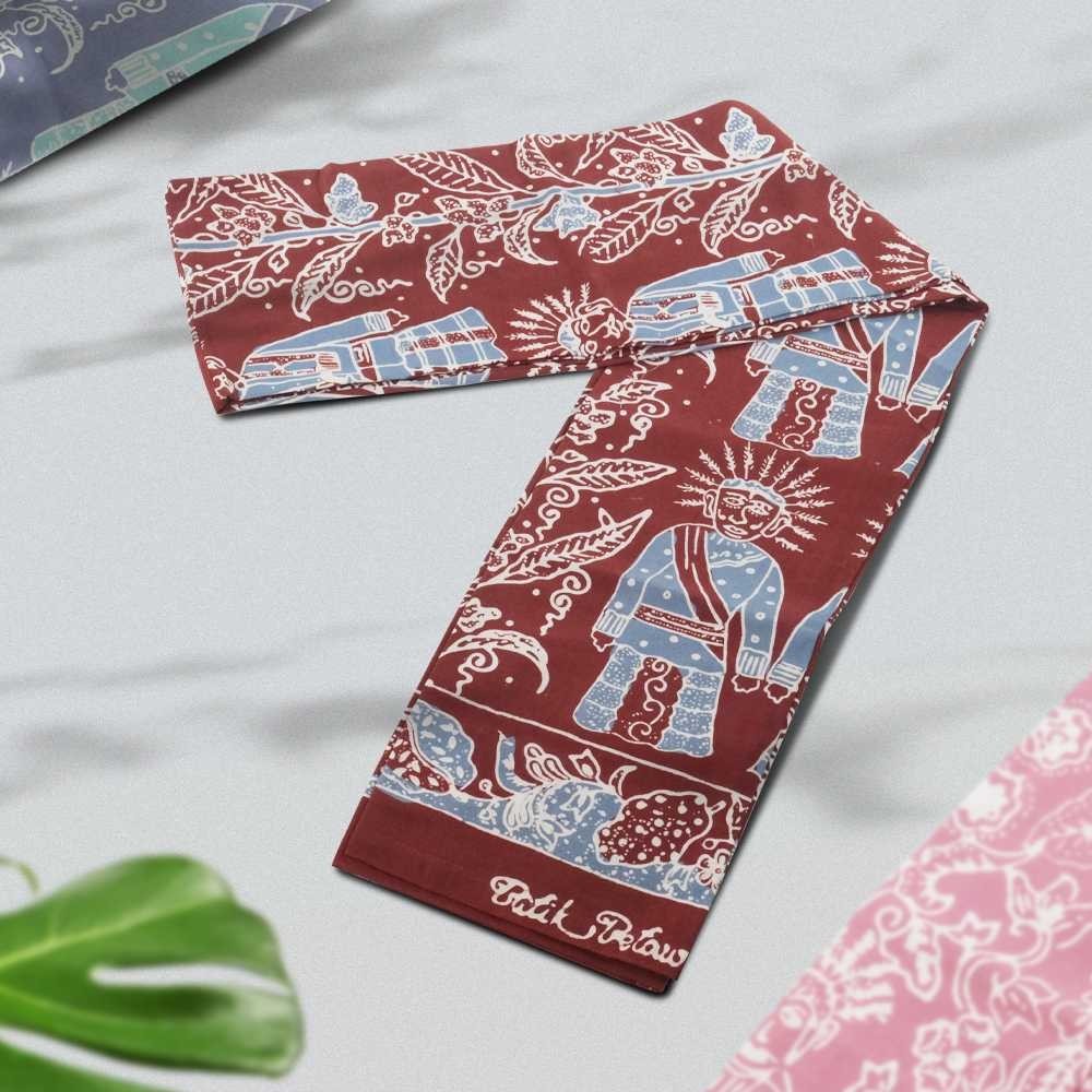 LATHIFSHP Sewish & Rich Kain Cukin Batik Printing Selendang Betawi - SR13
