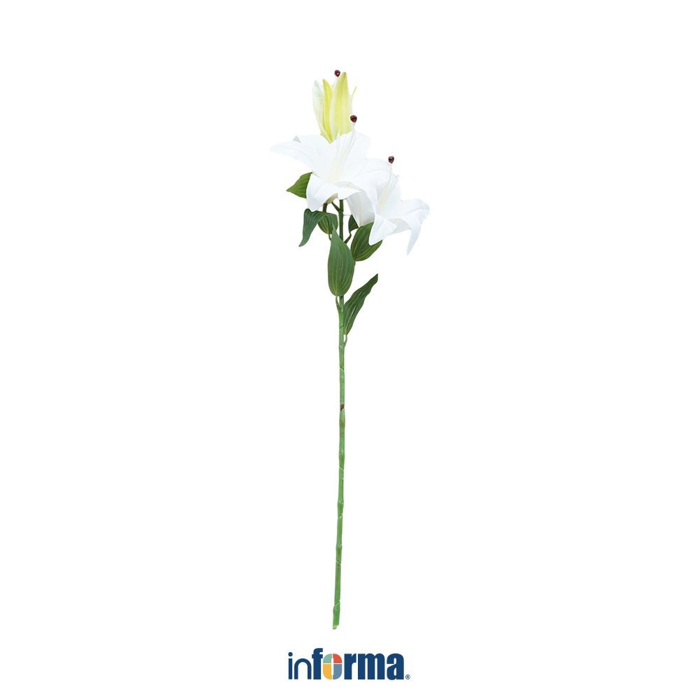 Informa Bunga Artifisial Lily 74 cm - Putih Artificial Flower Bunga Hias Indoor Bunga Sintetis Bunga