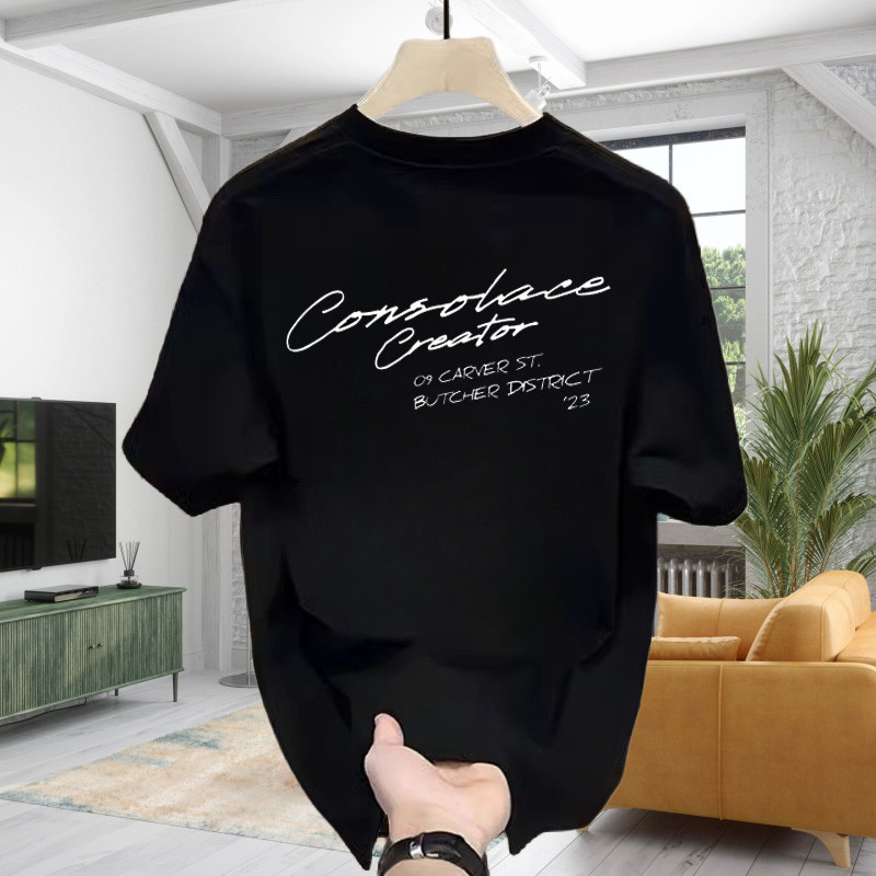 [Distro] KAOS Concept Baru Kaos Shop  Consolace Creator T Shirt Vintage Second Kaos Oversized Pria W