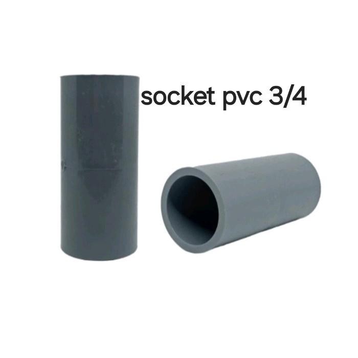 Socket pvc 3/4 inch Socket Paralon 3/4" Sambungan Pipa Paralon 3/4 Sok PVC