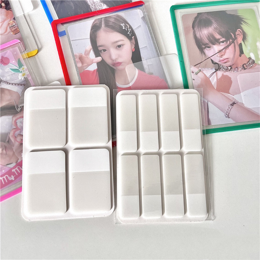 

MINKYS Kpop Photocards Toploader Index Sticky Paper Planner Index Sticker List Handheld Memo Pad School Stationery Supplies