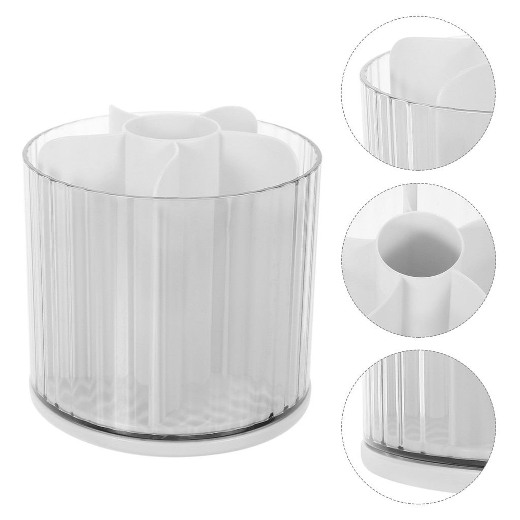 

Nice Holder Rotatable Pen Desk Pencil Convenient Organizer Brush Wear-resistant White Household Desktop Student Office