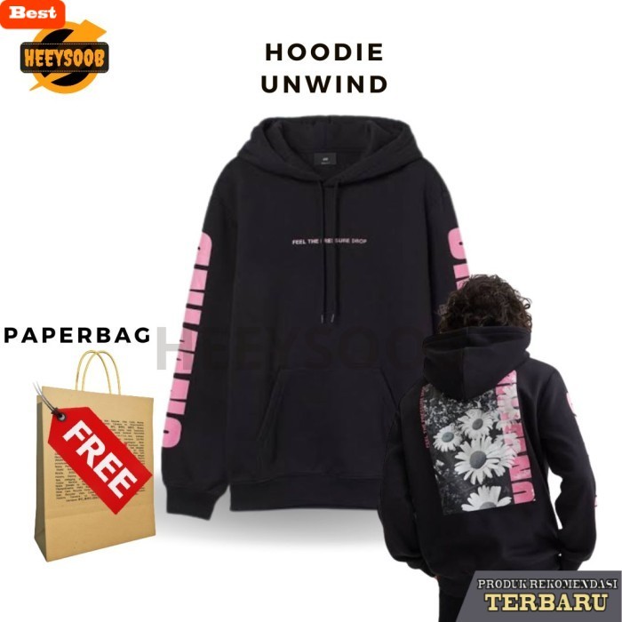 hoodie pria keren Hoodie h&m Unwind hoodie hnm hoodie jaket sweater pria hoodie wanita - L