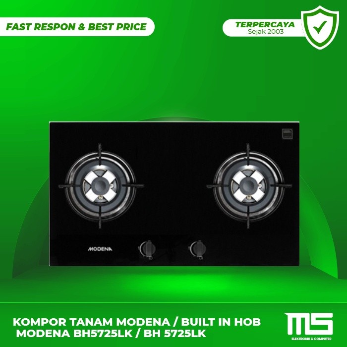 KOMPOR TANAM MODENA / BUILT IN HOB MODENA BH5725LK / BH 5725LK