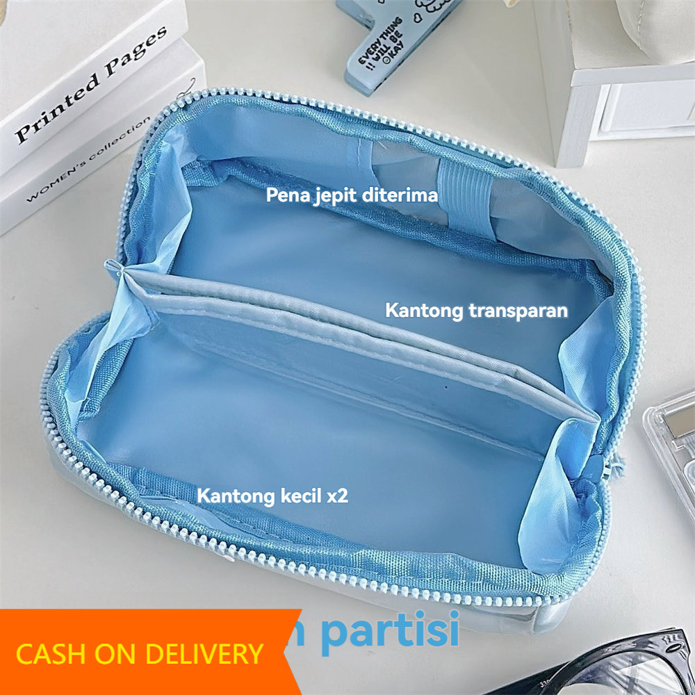 

CASH ON DELIVERY Korea style big pencil box organizer bag kotak pensil kawaii besar muat banyak pensil case premium tempat pensil kapasitas besar