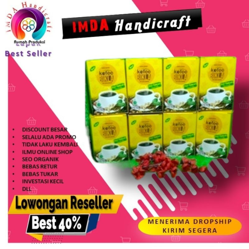 

IMDA HANDICRAFT KOPI BIKLA REMPAH khas Jember PAKET 8 PCS BOX 20 SACHET