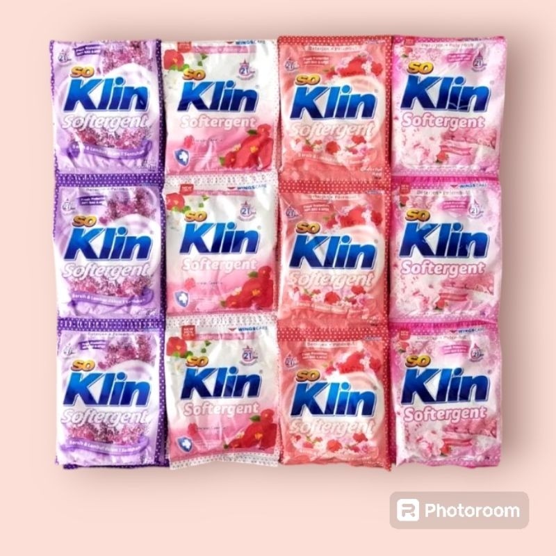 Soklin Detergent  Bubuk rencengan isi 6 sachet - 41g/sachet