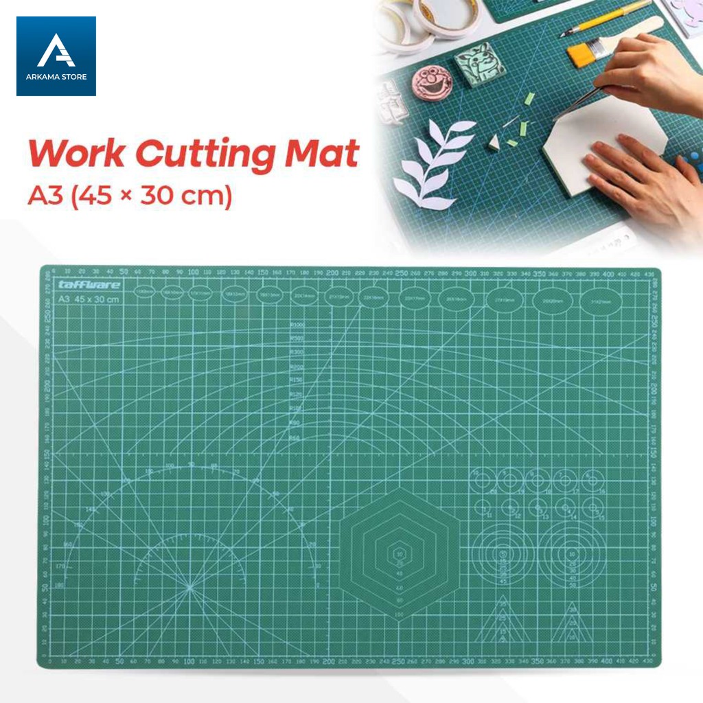 

alas potong cutter work cutting mat pad A3 papan pemotong kertas diy