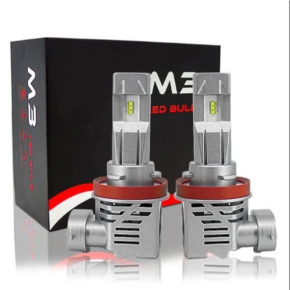 Lampu LED Mobil M3 ZES Chip H4 H11 Ultra Bright 60W lampu super terang universal high quality super 