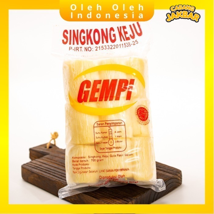 

Singkong Keju Merk Gempi Frozen Siap Goreng Sinju JB02