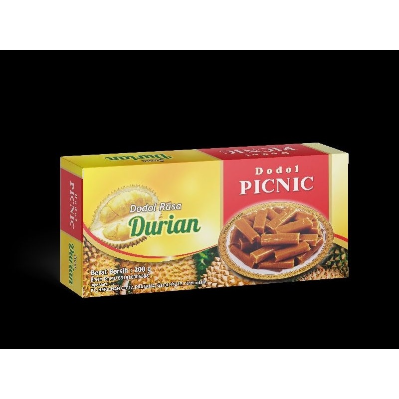 

Dodol Garut picnic original rasa durian duren 200 gr original garut langsung pabrik