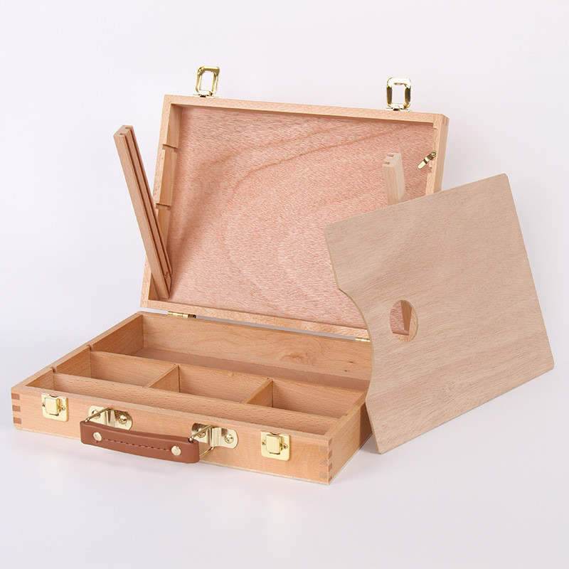 

Portable Easel Art Students Go Out To Sketch Special Wooden Oil Painting Box High Quality Sketch Board Easel Painting Tools