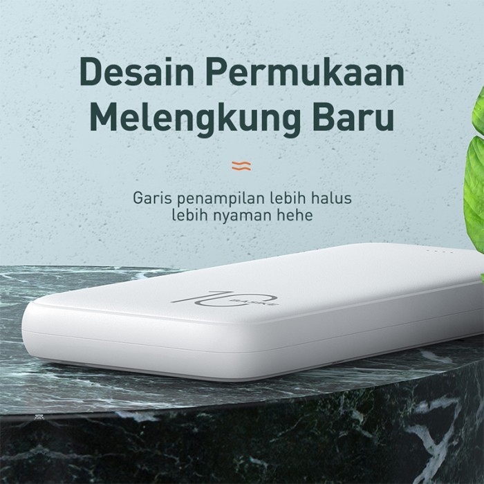 BEST -BASIKE Power Bank 20000 mAh 10000 mAh Powerbank Dual USB Murah Mini - PT62-White