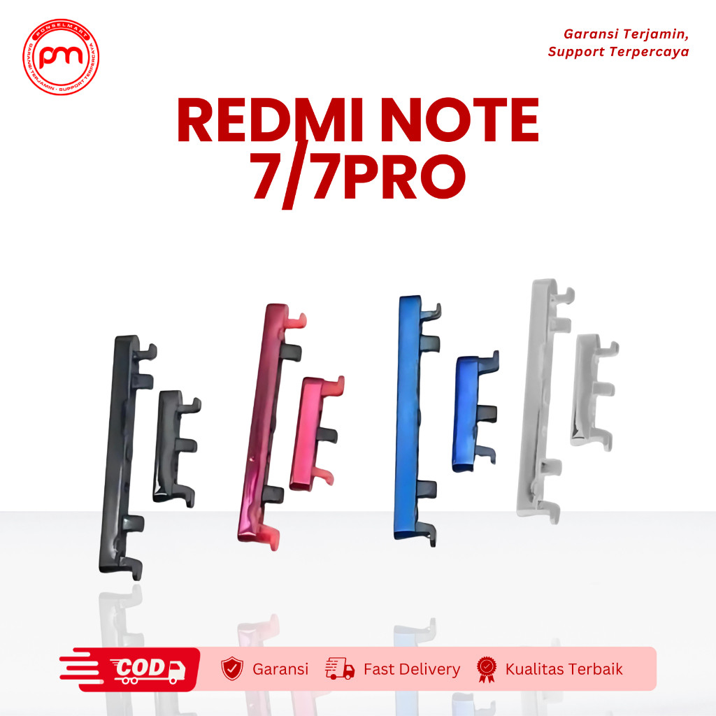 Tombol POWER on off / tombol luar Xiaomi redmi note 7 / note 7 pro original