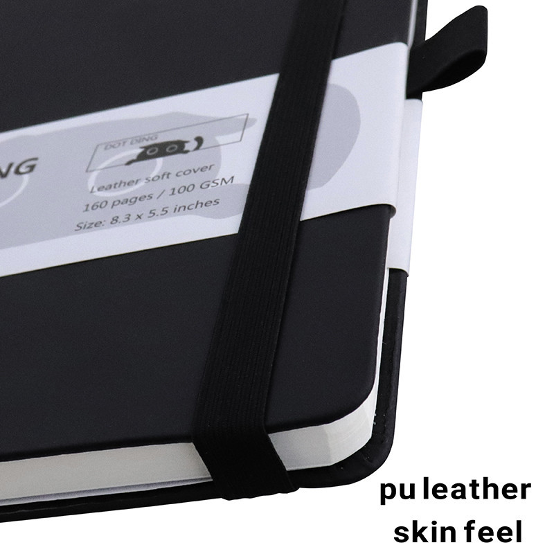 

Ay00! [DOTDING] Buku Catatan Dot Grid A5 Sampul Kulit Lembut - 160 Halaman Kertas 100GSM Anti Sobek