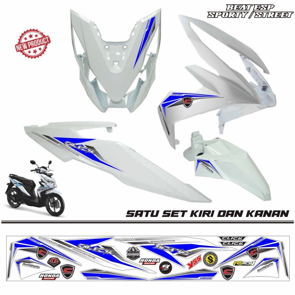 STRIPING BEAT ESP 2016-2019 / VARIASI POLET BEAT SPORTY / VARIASI MOTIF STIKER ALL NEW BEAT SPORTY S