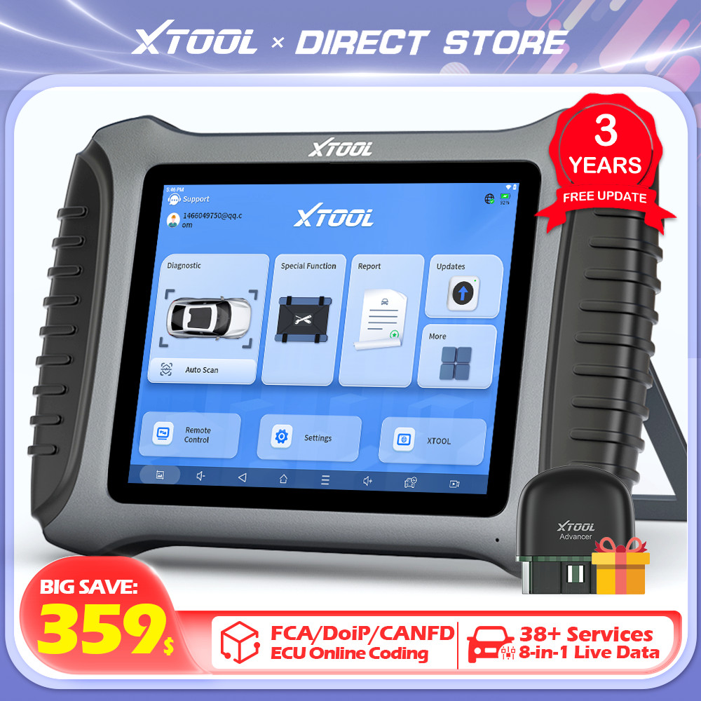 XTOOL InPlus IP900 PK XTOOL D8S OBD2 Scanner Car Diagnostic Tools Bidirectional Automotive Scanner E