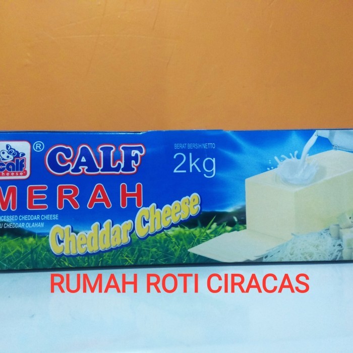 

CALF MERAH PROCESSED CHEDDAR CHEESE 2KG BLOK