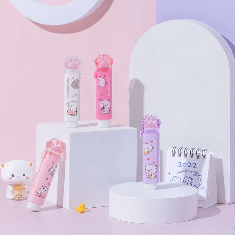 

Kawaii Eraser Portable Eraser Clean Without Crumbs Cat Kawaii Stationery Kids School Supplies