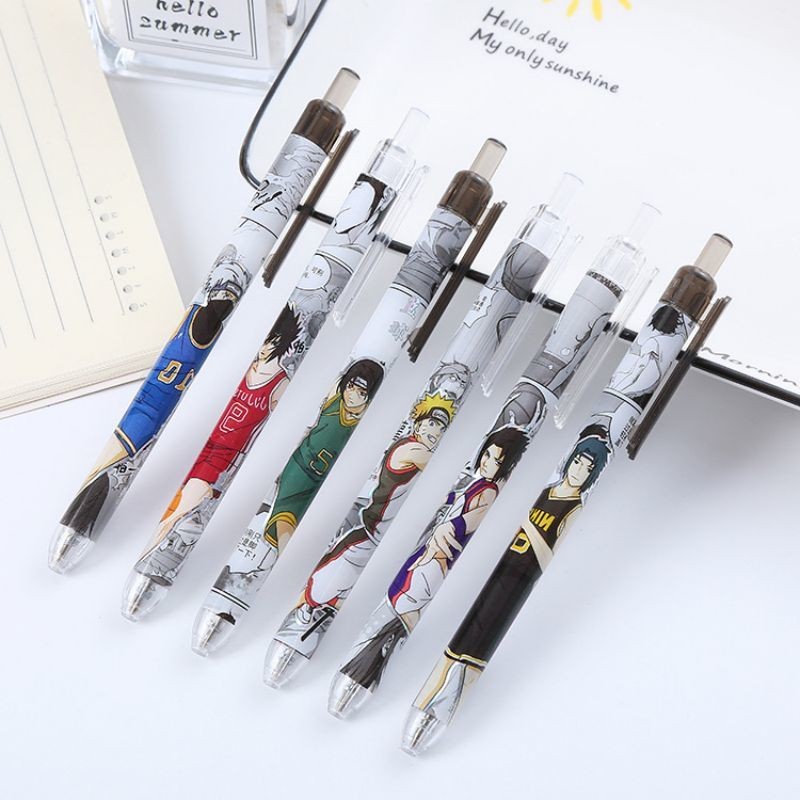 

Cute Japanese Anime Gel Pen Creative Press Stationery Kawaii Funny Pens