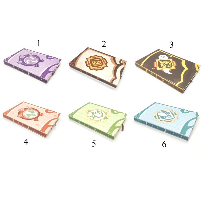 

buku tulis genshin impact nahida hutao zhongli xiao kazuha raiden