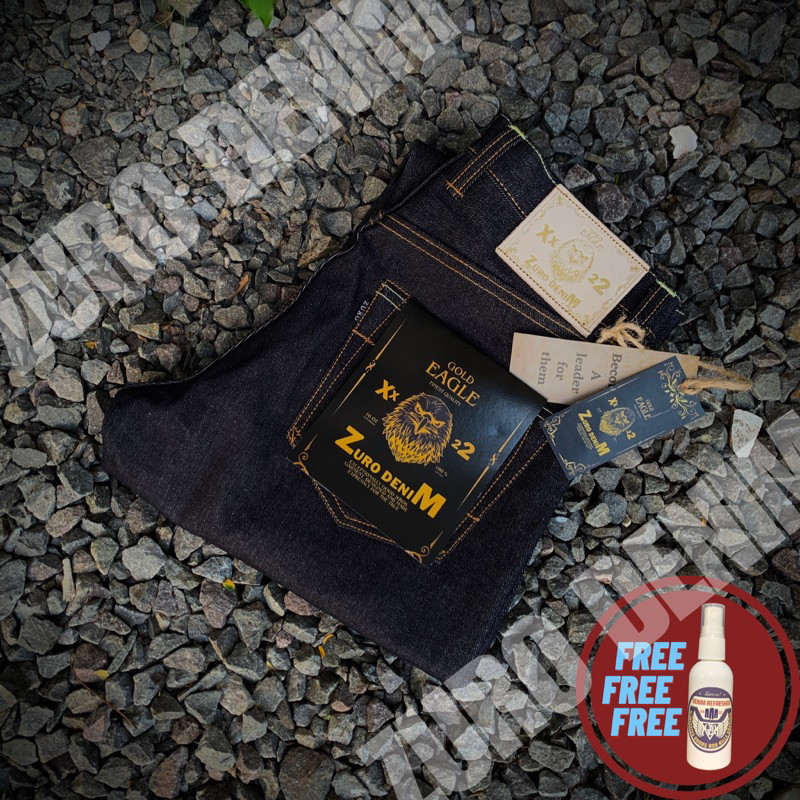 ZURO DENIM - Celana Jeans Raw Denim - GOLD EAGLE 16oz