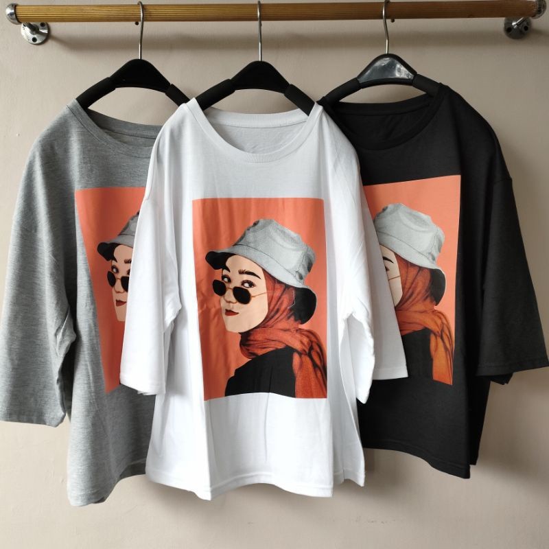 NANTARSHOP KAOS SIKU LOOSE TOP KAOS OVERSIZE 7/8 TERBARU