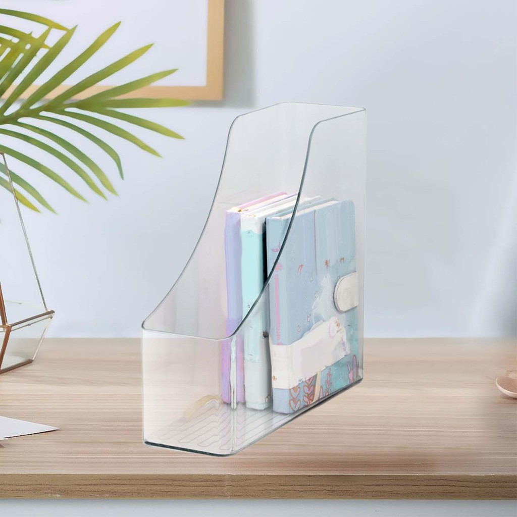 

Magazine File Holder Sturdy Vertical Magazine Rack for Home School Desktop