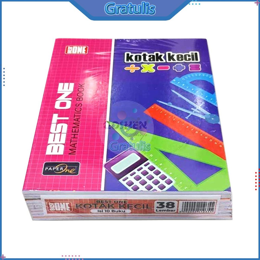 

BUKU TULIS STRIMIN KECIL BEST ONE 1 PACK [38 LEMBAR/10 BUKU] / BUKU KOTAK KECIL MATEMATIKA / WRITE BOOK / BUKU KWARTO MTK