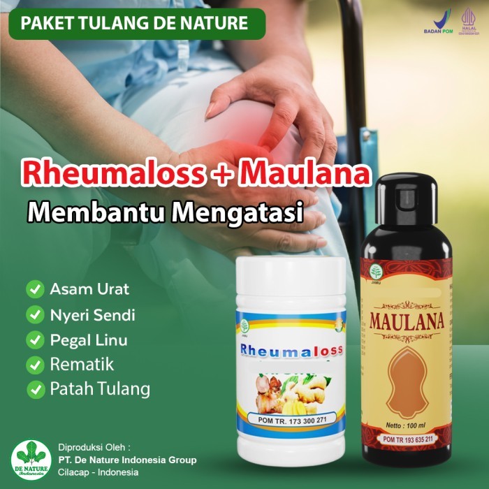 Obat Patah Tulang - Luka Dalam Paling Ampuh Rheumaloss Minyak Maulana