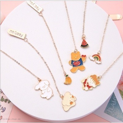 

Pembatas Buku Karakter Korean Ins Cartoon Metal Pendant Bookmark 609