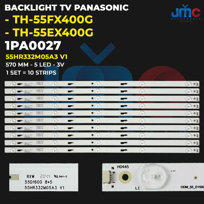 CT99 Backlight Tv Panasonic Th-55Fx400g 55Fx400 Th55Fx400g 5 mata kancing