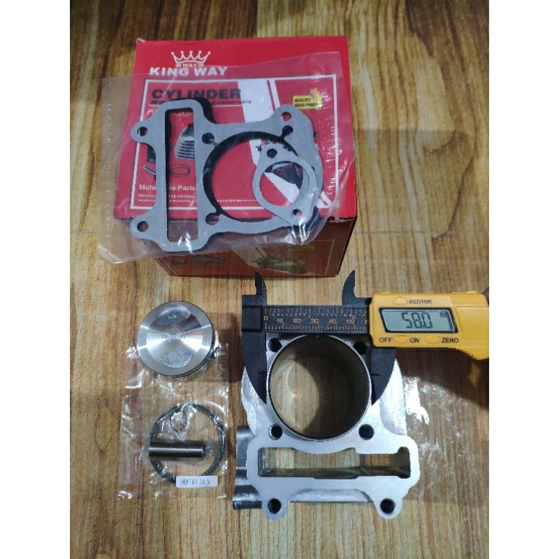 BLOK BLOCK SEHER PISTON 54.5 LINER BORING LUAR 58 MM KZL  BEAT FI INJEKSI 2012 2014 BEAT FI STATER K