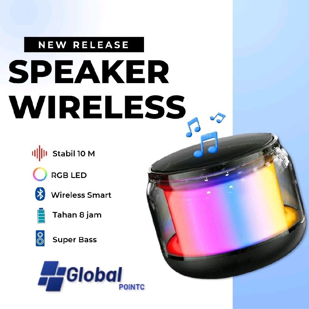 Speaker Bluetooth LED RGB  Fast Charging | Mini Speaker Wireless USB Type-C