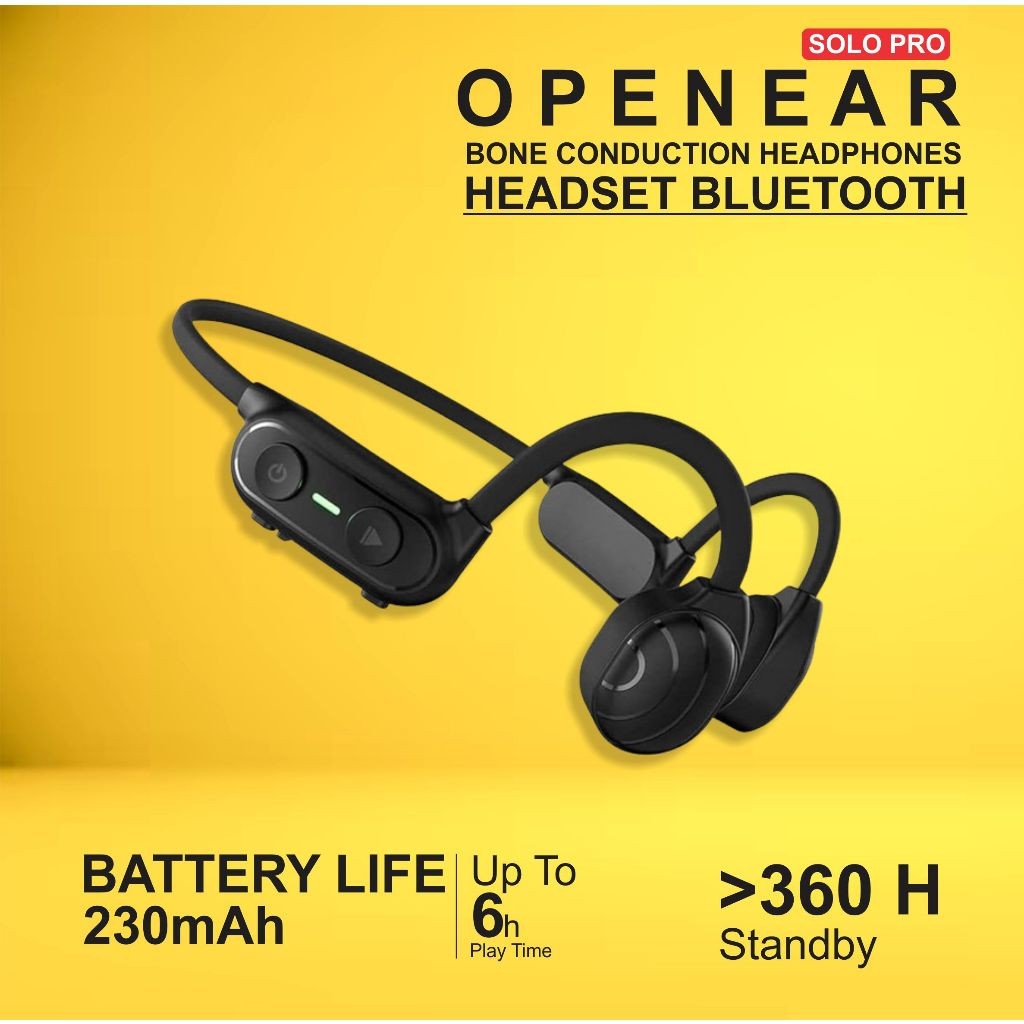 Headphones Wireless Bluetooth Sport Open Ear Solo Pro 55 Bass Original 100% MY