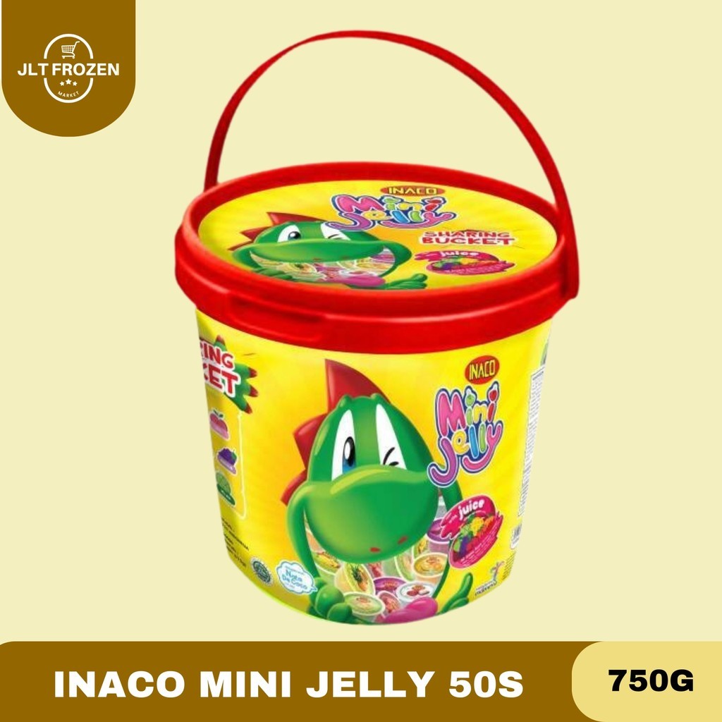 

Inaco Mini Jelly Sharing Bucket / Jelly Aneka Rasa Kemasan Bucket / Ember Isi 50 Cup 750g