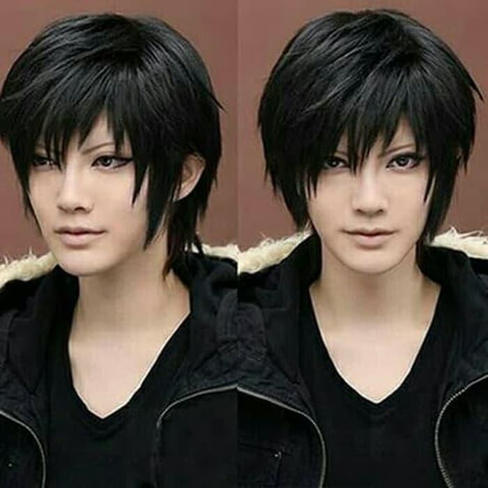 Rambut Palsu Pria Model Rambut Harajuku