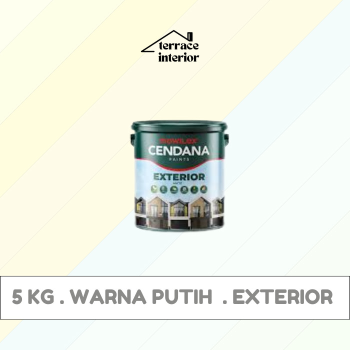 Cat Tembok Mowilex Cendana Exterior Warna Putih 5 kg