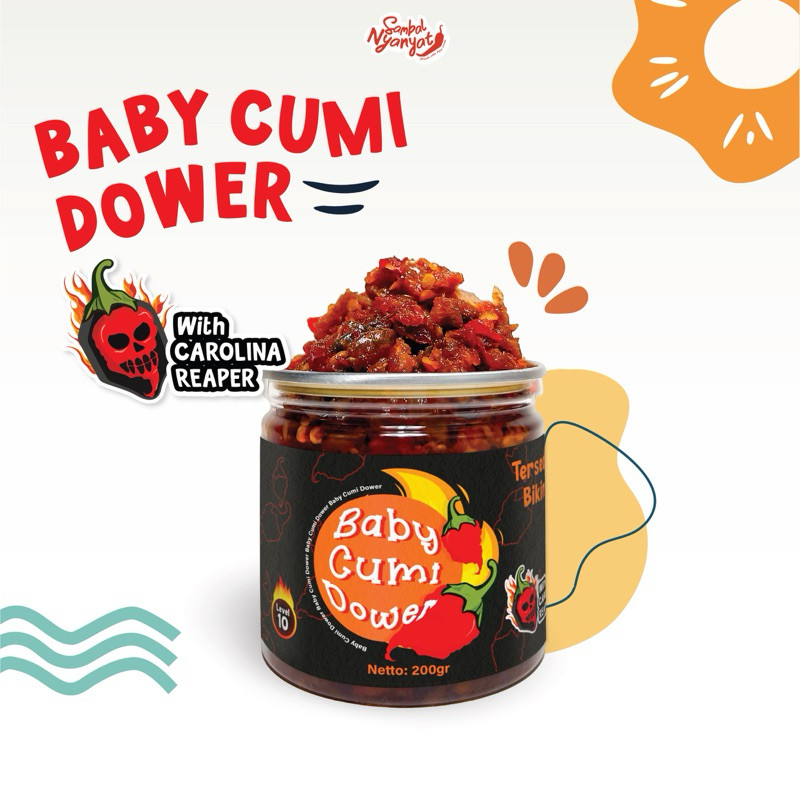 

Termurah Sambal BABY Cumi Dower Level 10 | 200Gr Sambal Nyanyat | SAMBAL Rumahan | Sambal Best Seller