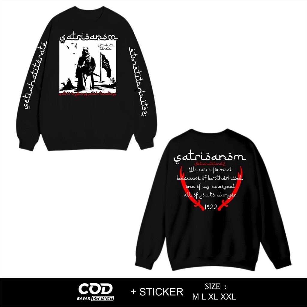 SWEATER PSHT 1922 SATRIO ANOM TULISAN ARAB - SWEATER SH TERATE LENGAN PANJANG - SWEATER SH TERATE  T