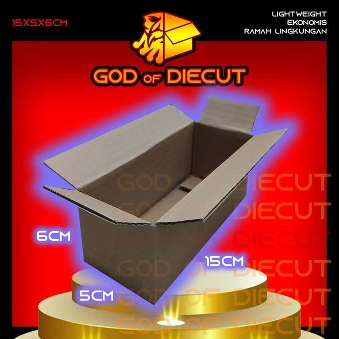 

15x5x6 cm kardus box kotak karton packing barang polos baru