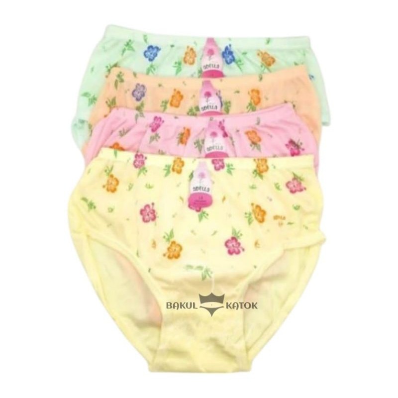 6 PCS Celana Dalam Haid Wanita DEWASA JUMBO cd cewek MOTIF BUNGA
