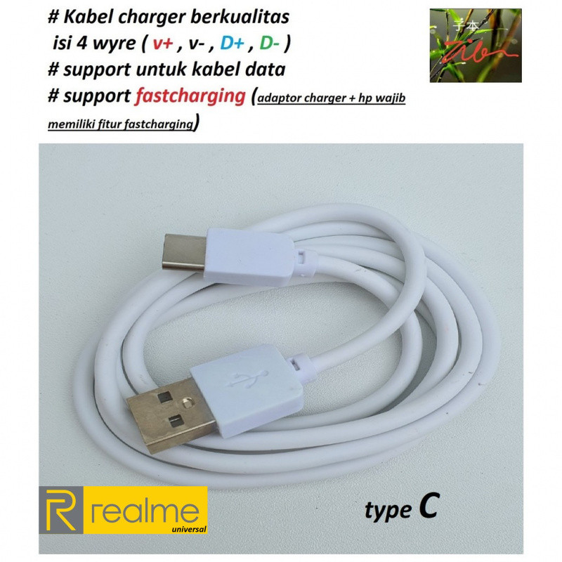Usb type C  kabel charger realme GT2 (RMX3311 / RMX3312) - GT 2 PRO (RMX3301)