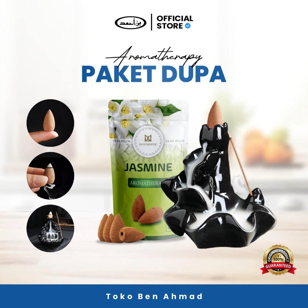 Paket Dupa Pelor | Sepaket Tempat Dupa Asap Bawah + Dupa Pelor Mini Isi 40 Pcs Aromaterapi Pengharum