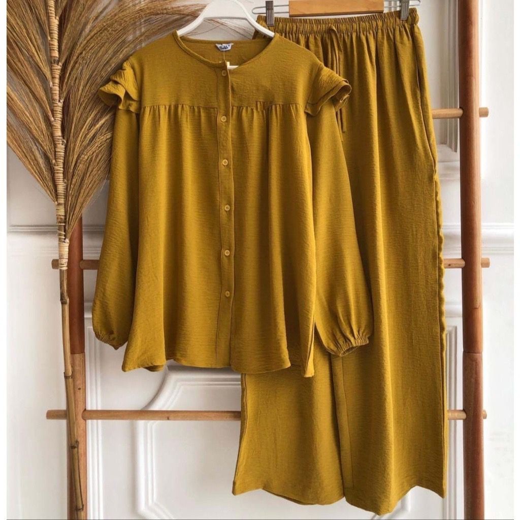 randamuda643officialONE SET CRINGKEL WANITA / One set Revana / Setelan wanita jumbo/ Stelan Crinkel 