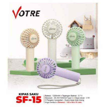 KIPAS ANGIN PORTABLE VOTRE / KIPAS LIPAT VOTRE