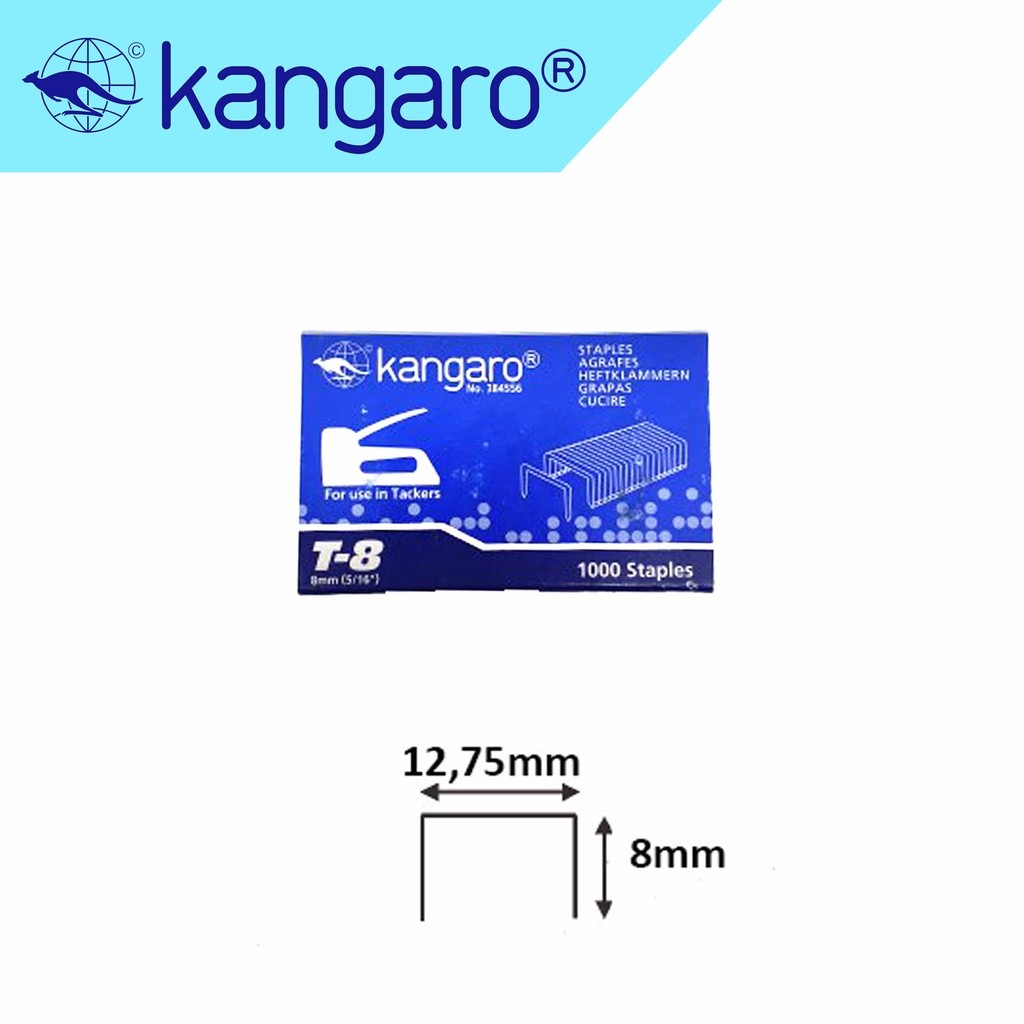 

Kangaro Refill Guntacker Staples T-8 (Refill Stapler Tembak)