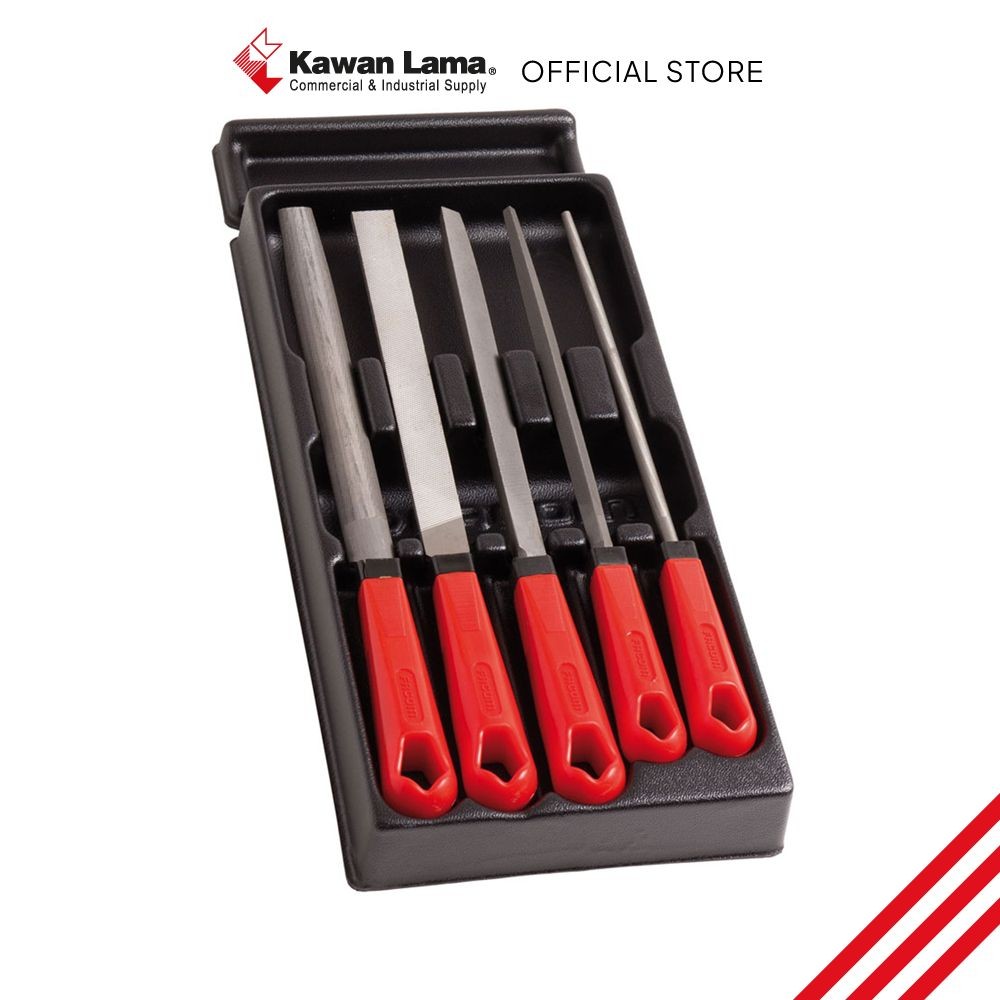 KLS Facom Set 5 Pcs Alat Kikir Modular Mod.Lim Alat Penghalus File Tool Peralatan Pertukangan Perlen