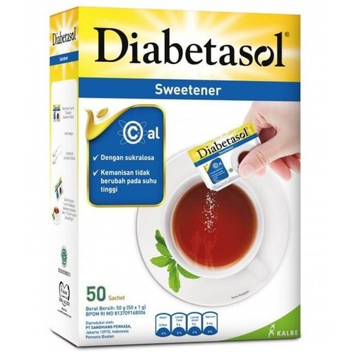 

pekanbaru /Diabetasol Sweetener 50 Sachet - Pemanis Alami